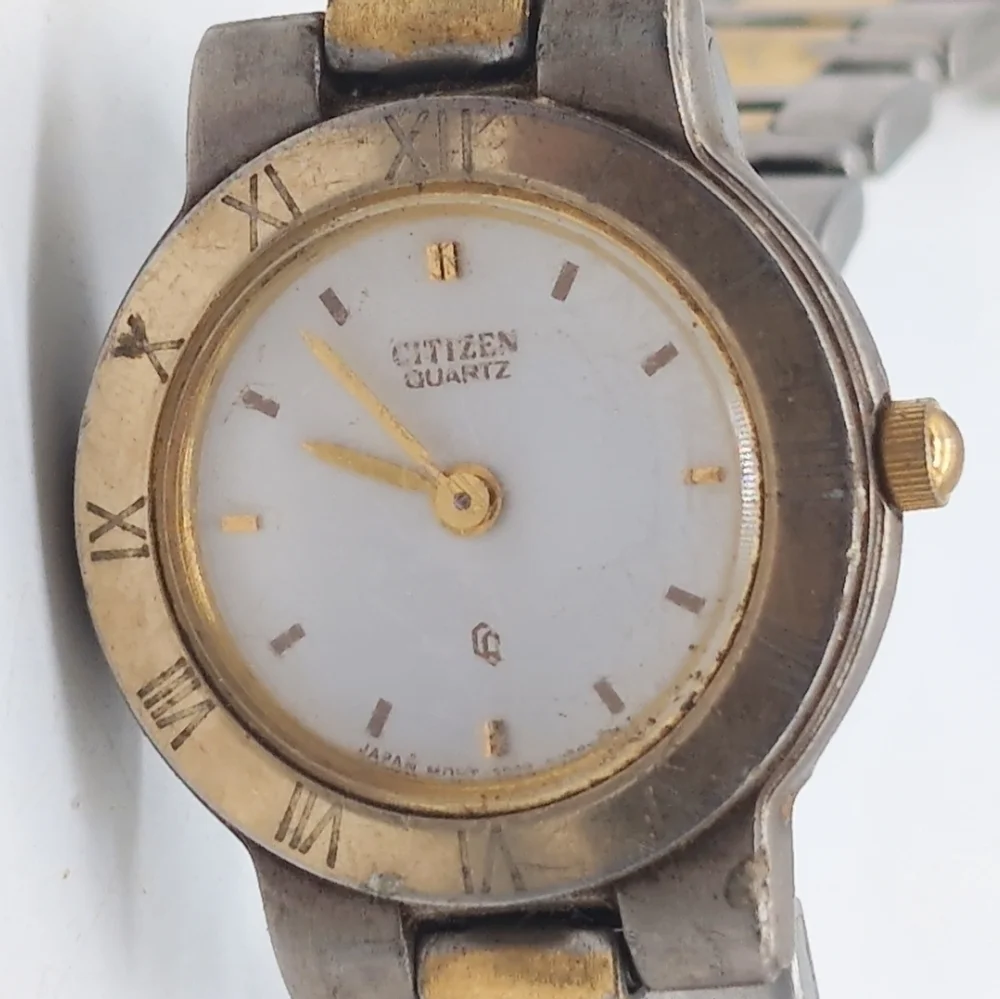 Citizen CQ 3030116 Gold and Silver Two-Tone Watch